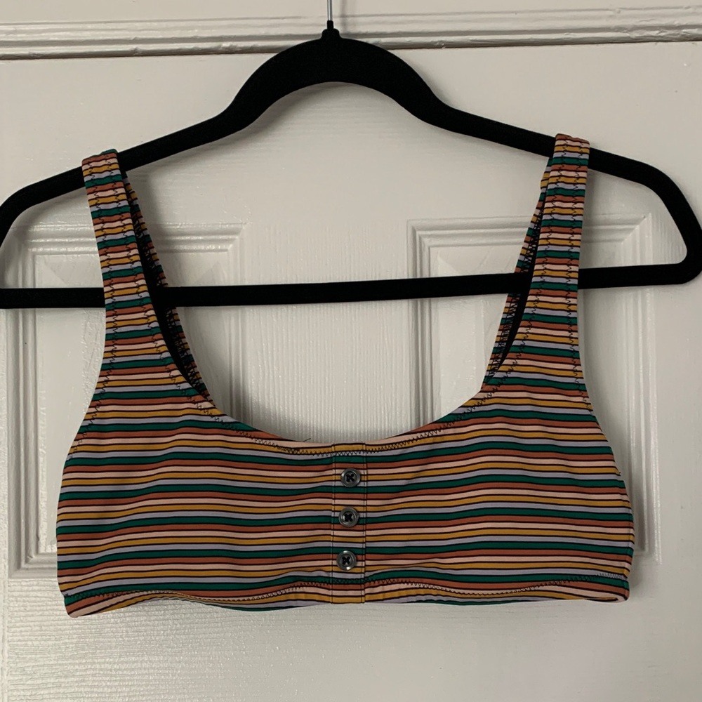 Madewell striped bathing suit top